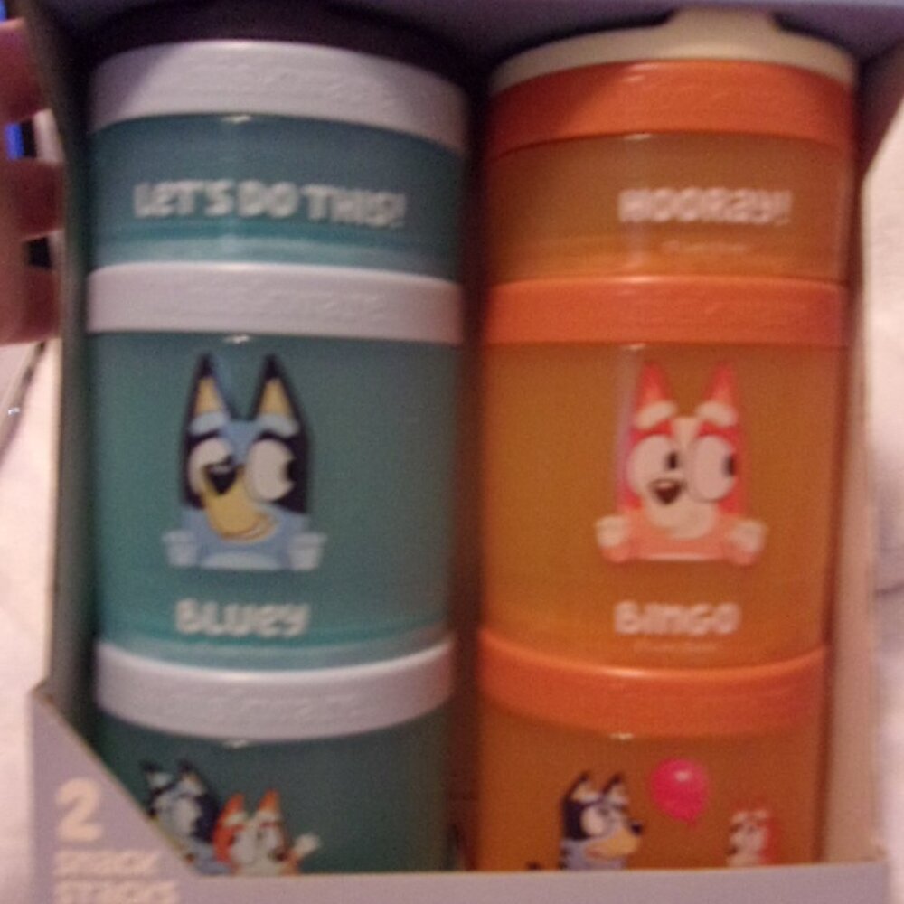 Whiskware Disney Bluey  Combo Snack Pack Lunch Set New